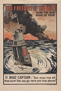 British WWI propaganda poster The Freedom of the Seas. From the Hun Point of View.jpg