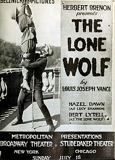 <i>The Lone Wolf</i> (1917 film) 1917 film by Herbert Brenon