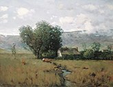 Homer Watson, The Lothian Hills, 1892.