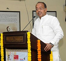 The Minister of State for Youth Affairs and Sports (IC), Water Resources, River Development and Ganga Rejuvenation, Shri Vijay Goel addressing at the inauguration the Tribal Youth Exchange Programme by NYKS, in New Delhi.jpg