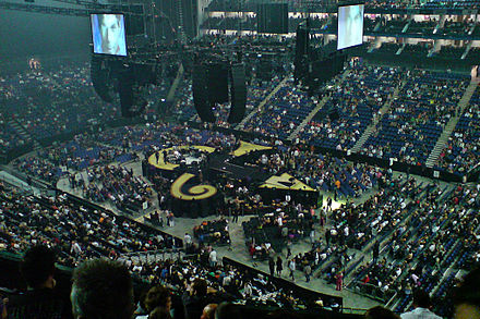 Prince's stage for his sold-out performance of 2007