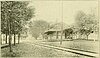 The Waukesha terminal of the Waukesha Beach Railway in 1895