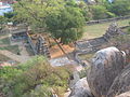 View of the temple complex at foothill