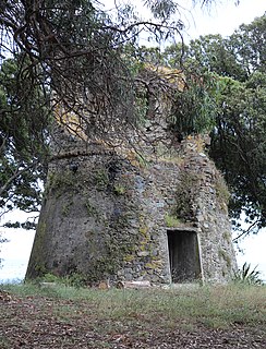 Torra dAlistru Genoese coastal defence tower in Corsica