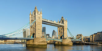 The Tower Bridge in London Tower Bridge from Shad Thames.jpg