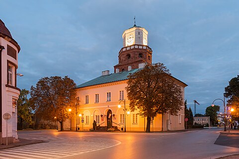 Town hall of Wieluń, Łódź Voivodeship, Poland