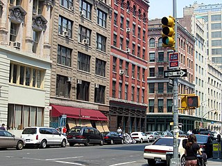 Tribeca Neighborhood of Manhattan in New York City