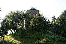 Ehemalige Windmühle Hohe Mühle auf dem Katzenberg bei Uedem, heute Aussichtsturm