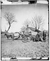 Unknown location. Wagons and camera of Sam A. Cooley, U.S. photographer, Department of the South LOC 6057150826.jpg
