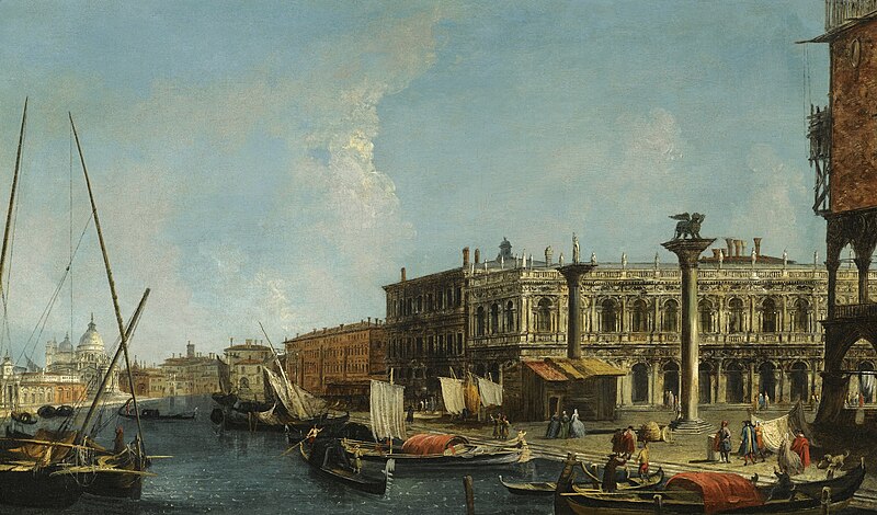 File:Venice, A View of the Molo from the Bacino Di San Marco with the Piazzetta and the Entrance to the Grand Canal.jpg