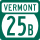 Vermont Rute 25B penanda