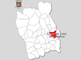 Kaart van Santa Maria de Geraz do Lima