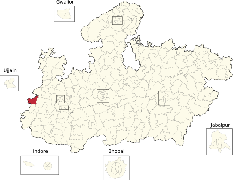 File:Vidhan Sabha constituencies of Madhya Pradesh (194-Thandla).png