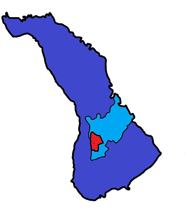 Volostul Comrat (roșu), pe teritoriul căruia a fost proclamată Republica de la Comrat