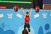 Deutsch: Gewichtheben bei den Olympischen Jugendspielen 2018; Tag 2, 10. Oktober 2018; Jungen 62 kg English: Weightlifting at the 2018 Summer Youth Olympics at 8 October 2018 – Boys' 62 kg