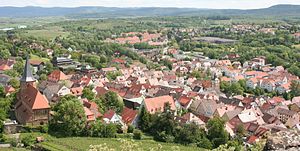 Centre-ville de Weinsberg de Burg 20060528.jpg