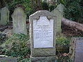 Memorial stone at Tower Hamlets Cemetery