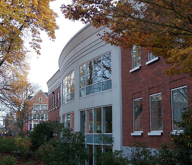 Exterior of the J. W. Long Law Library, 2006