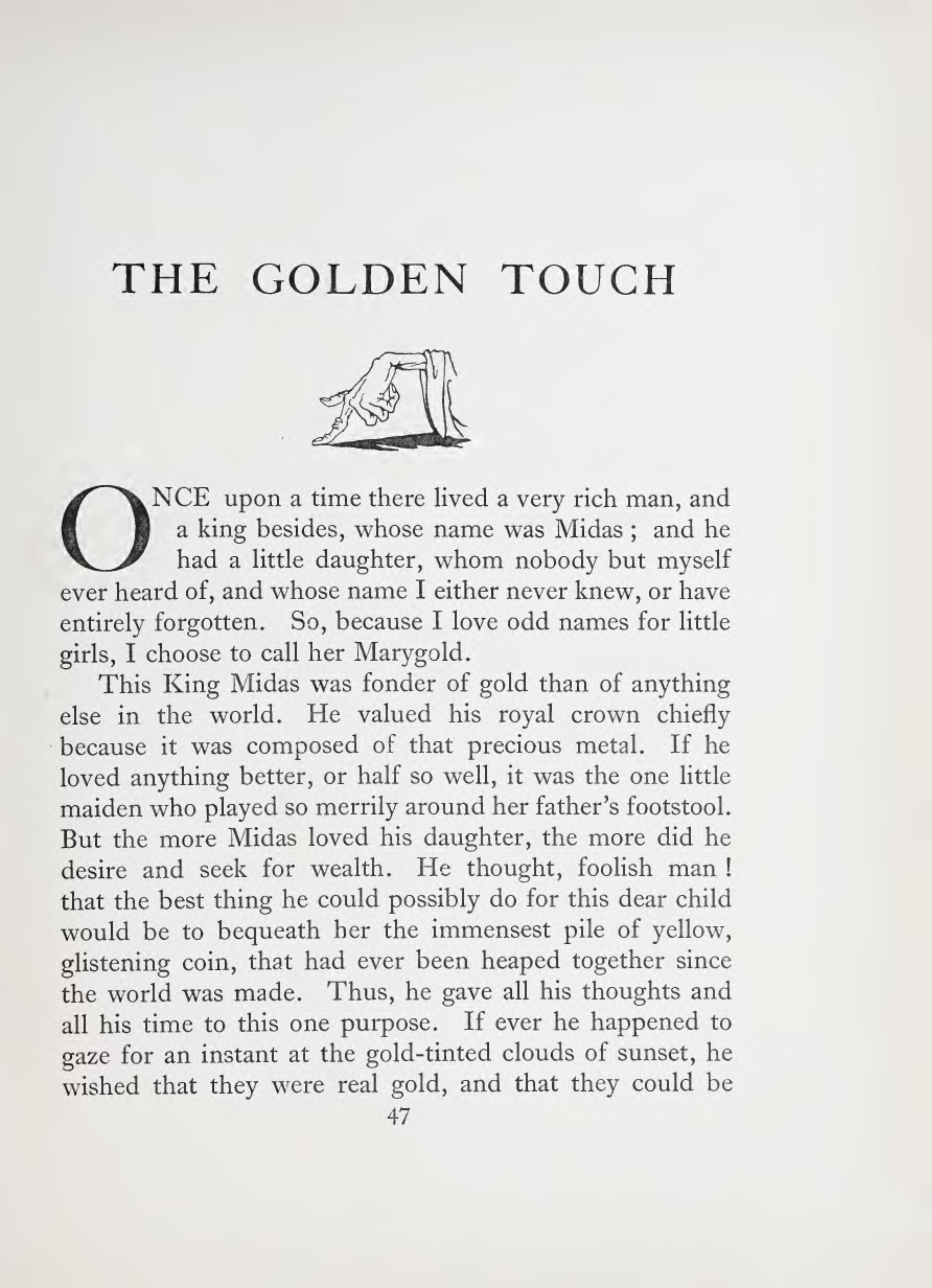 A Wonder Book/The Golden Touch - Wikisource, the free online library