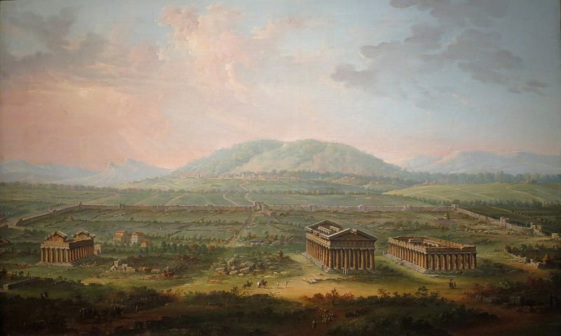 File:'A View of Paestum' by Antonio Joli, oil on canvas, Norton Simon Museum.JPG