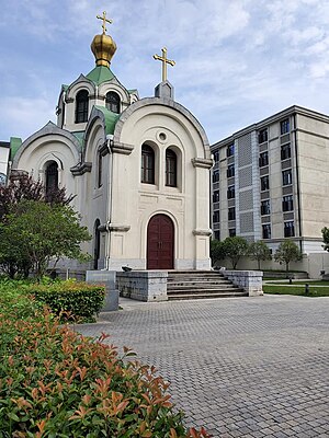 Église Saint-Alexandre-Nevski De Wuhan: église orthodoxe russe à Wuhan, province de Hubei, en Chine