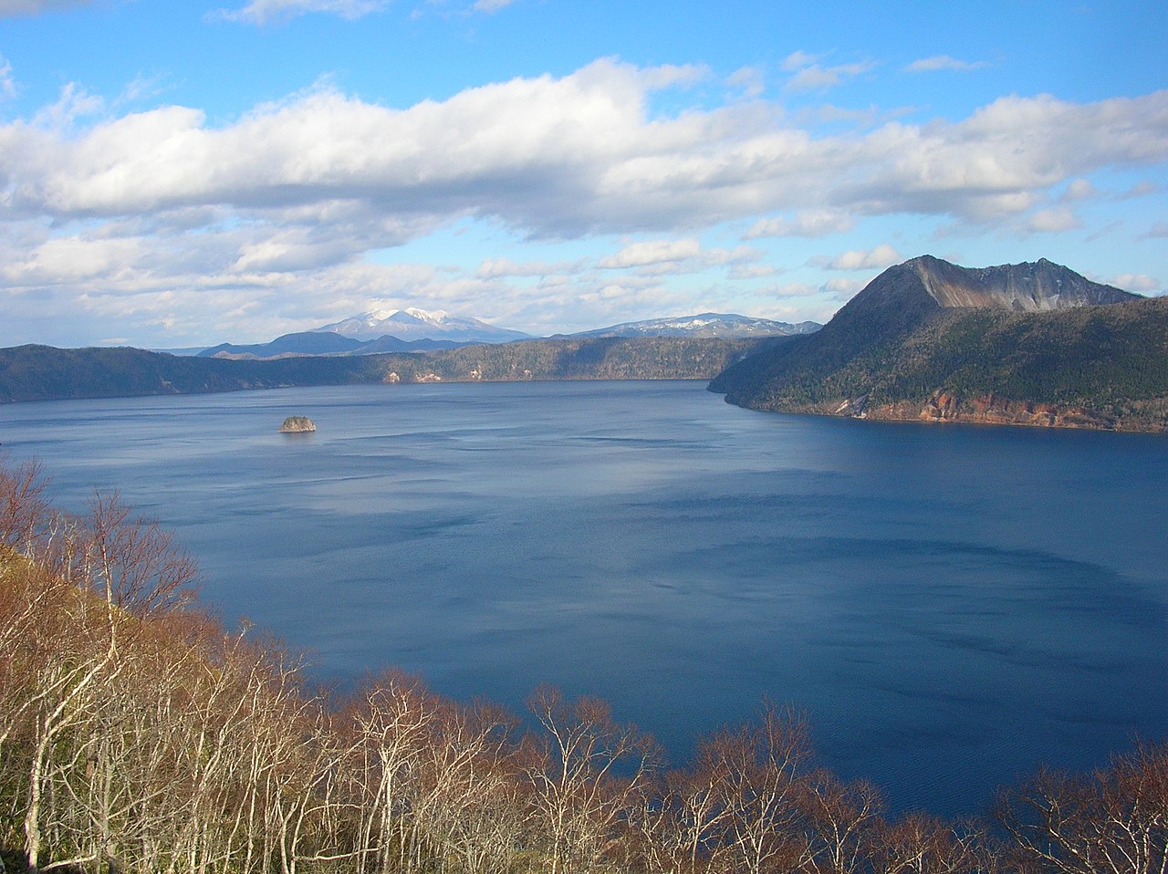 File 初冬の摩周湖 Lake Mashu Of The Winter Panoramio Jpg Wikimedia Commons