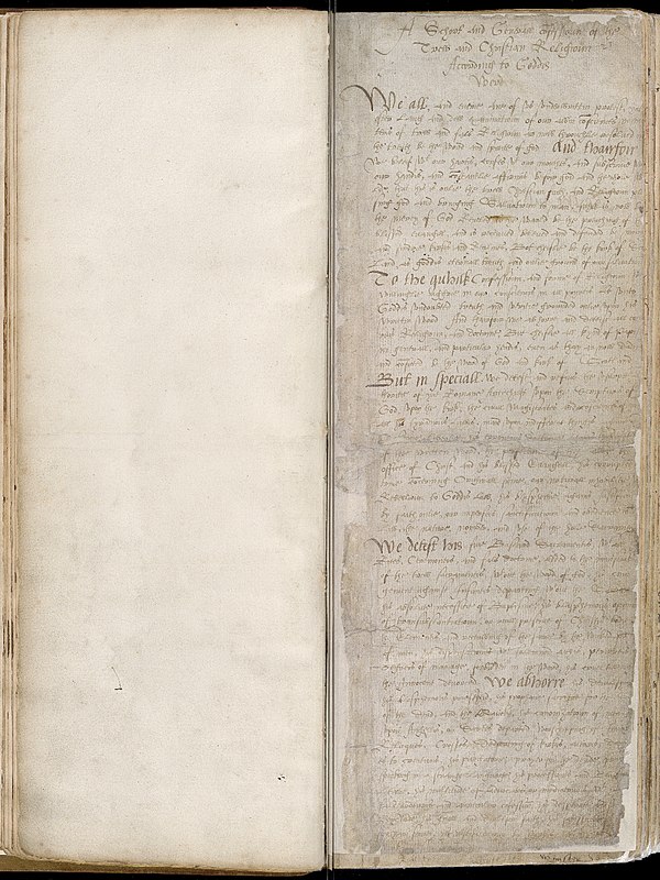 Frontispiece to earliest laureation (graduation) register (1587)