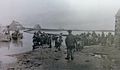 Saint-Guénolé : le raz-de-marée de la nuit du 8 au 9 janvier 1924, route et champs envahis par la mer