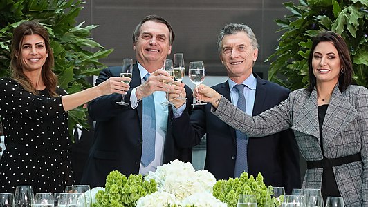 Esmorzar oficial ofert pel president argentí Mauricio Macri, 2019