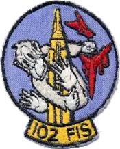 102nd Fighter-Interceptor Squadron patch, 1973 102d Fighter-Interceptor Squadron - Emblem.png