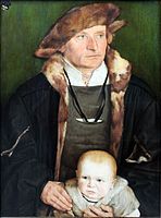Ганс Бехам. «Портрет Урміллера разом із власним сином», 1525