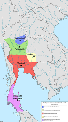 1767 Separate Factions of Siam.png