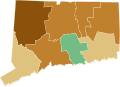 Results for the 1809 Connecticut gubernatorial election by county.