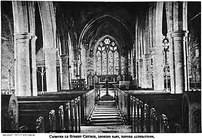 The interior before renovations done in 1883.