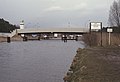 Grenzübergang Dreilinden für Frachtschiffe am Teltowkanal bei Albrechts Teerofen, 1988