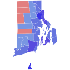 2020 United States Senate election in Rhode Island results map by municipality.svg