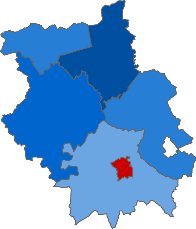 2021 Cambridgeshire PCC Election 1st Round.svg