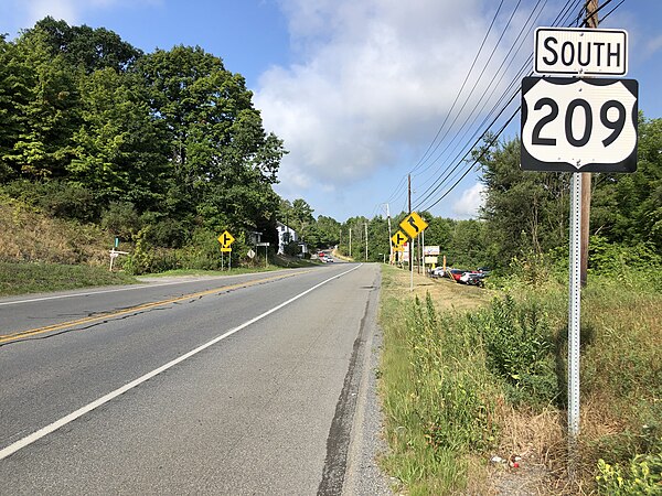 US 209 southbound in Chestnuthill Township