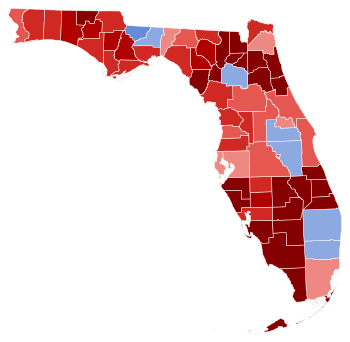 2022 Florida State Senate Election by county.svg