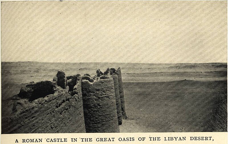 File:A Roman Castle in the Great Oasis of the Libyan Desert," (1911) - TIMEA.jpg