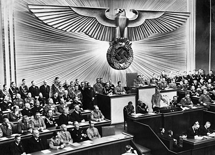 Hitler's prophecy speech in the Reichstag, 30 January 1939