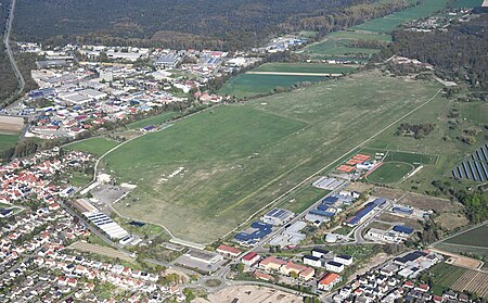 Aerial image of the Lachen Speyerdorf airfield