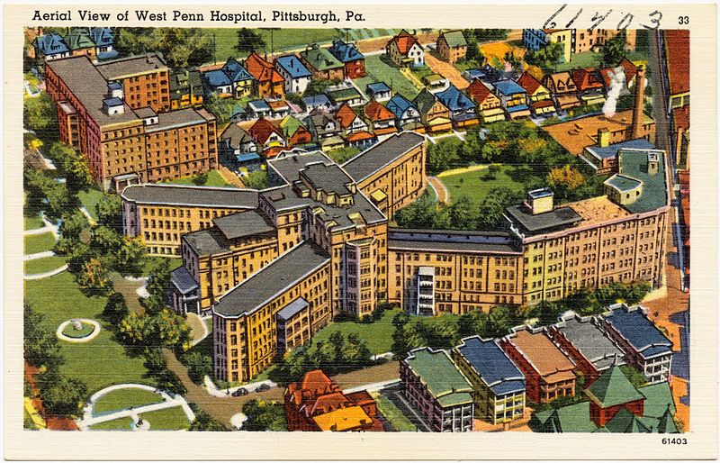 File:Aerial view of West Penn Hospital, Pittsburgh, PA (61403).jpg