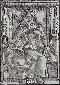 Александр Ягеллончик. Гравюра неизвестного автора, 1521
