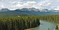 East aspect of Mount Bell centered in the distance.