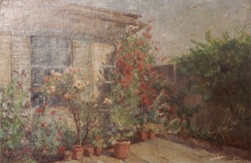 Alice Brown Chittenden, Garden on Octavia Street, 1900