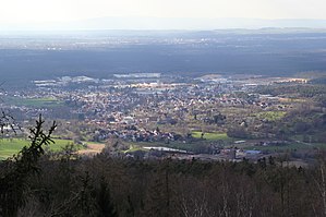 Alzenau vom Hahnenkamm gesehen