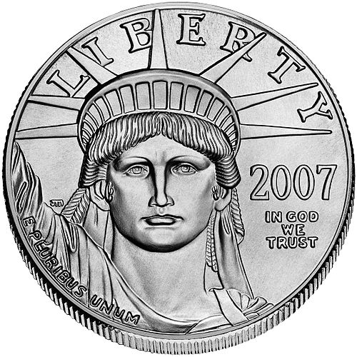 Image: American Platinum Eagle 2007 Obv