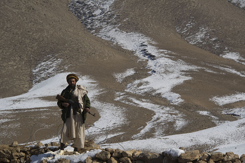 File:An Afghan Local Police officer patrols a checkpoint in Kajran district, Daykundi province, Afghanistan, Jan 120127-N-JC271-221.jpg