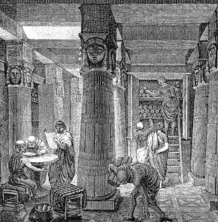 Library of Alexandria One of the largest libraries in the ancient world, located in Alexandria, Egypt